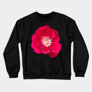 Red flower photo Crewneck Sweatshirt